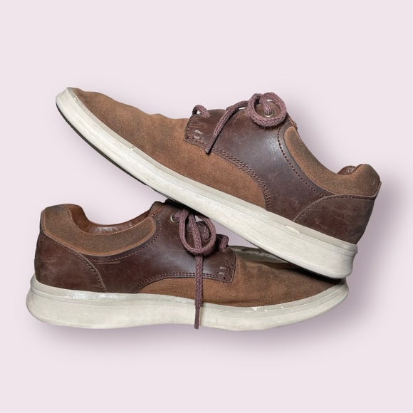 UGG Hepner Brown Suede Lace Up Saddle Oxford Shoe Mens Size 7 or Women’s 9 - Picture 2 of 11